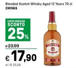Iper La Grande Blended Scotch Whisky Aged 12 Years CHIVAS offerta