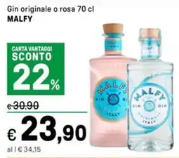 Iper La Grande Gin originale o rosa MALFY offerta