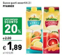 Iper La Grande Succo PFANNER offerta