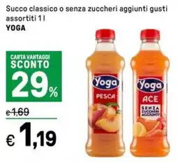 Iper La Grande Succo classico o senza zuccheri aggiunti YOGA offerta