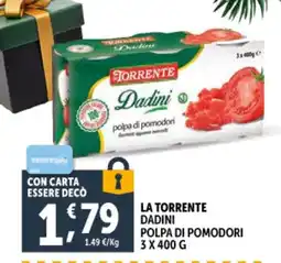 Deco Supermercati La torrente dadini polpa di pomodori offerta