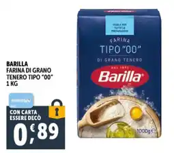 Deco Supermercati Barilla farina di grano tenero tipo "00" offerta