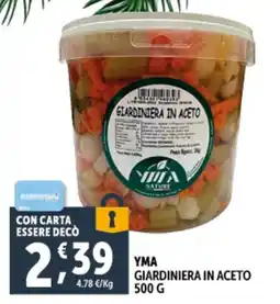 Deco Supermercati Yma giardiniera in aceto offerta
