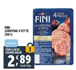 Deco Supermercati Fini zampone a fette offerta