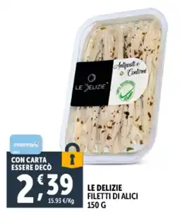 Deco Supermercati Le delizie filetti di alici offerta
