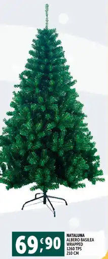 Deco Supermercati Nataluna albero basilea wrapped offerta