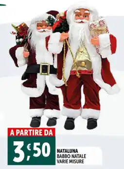 Deco Supermercati Nataluna babbo natale offerta