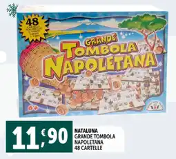 Deco Supermercati Nataluna grande tombola napoletana 48 cartelle offerta
