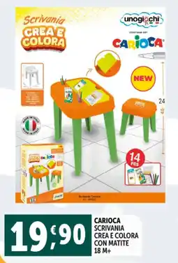 Deco Supermercati Carioca scrivania crea e colora con matite offerta