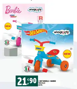 Deco Supermercati Hot wheels barbie triciclo offerta