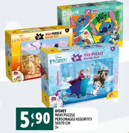Deco Supermercati Disney maxi puzzle personaggi offerta