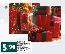 Deco Supermercati Fancy home plaid con scatola musicale offerta