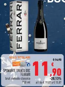 Conad Spumante trento doc FERRARI offerta