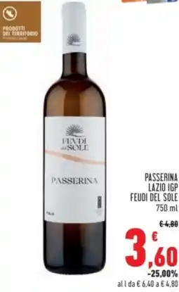 Conad Passerina lazio igp FEUDI DEL SOLE offerta