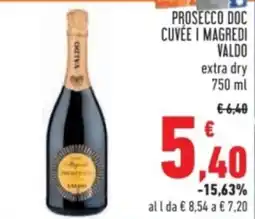 Conad Prosecco doc cuvée i magredi valdo offerta