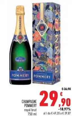 Conad Champagne POMMERY offerta