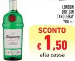 Conad London dry gin TANQUERAY offerta
