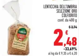 Conad Lenticchia dell'umbria selezione oro COLFIORITO offerta