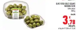 Conad Olive verdi dolci giganti madama oliva offerta