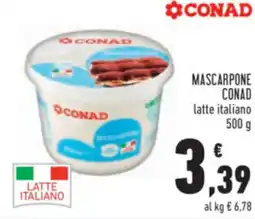 Conad Mascarpone CONAD offerta