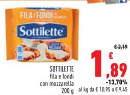 Conad Sottilette offerta