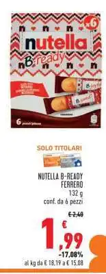 Conad Nutella B-Ready Ferrero offerta