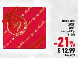 Conad Cioccolatini lindor LINDT offerta