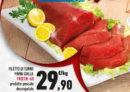 Conad Filetto di tonno pinna gialla frozen -60 offerta
