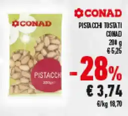 Conad Pistacchi tostati CONAD offerta