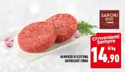 Conad Hambliger di scottona SAPORI &IDEE CONAD offerta