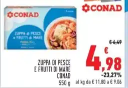 Conad Zuppa di pesce e frutti di mare CONAD offerta