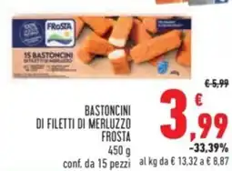 Conad Bastoncini di filetti di merluzzo FROSTA offerta