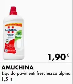Iper Tosano AMUCHINA Liquido pavimenti freschezza alpina offerta