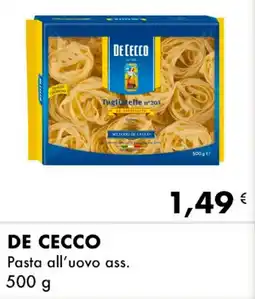 Iper Tosano DE CECCO Pasta all'uovo ass. offerta