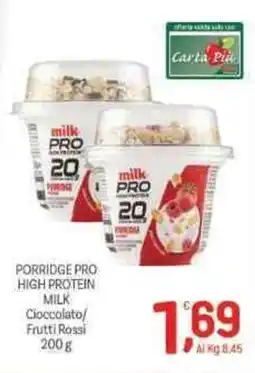 Crai Porridge pro high protein MILK offerta