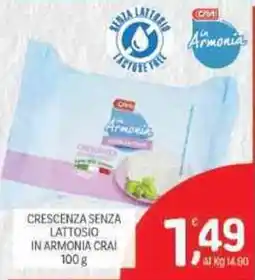 Crai Crescenza senza lattosio in armonia CRAI offerta
