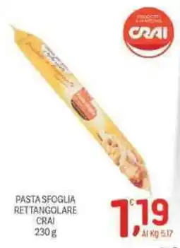 Crai Pasta sfoglia rettangolare CRAI offerta