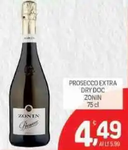 Crai Prosecco extra dry doc ZONIN offerta