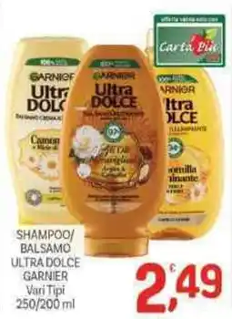 Crai Shampoo/ balsamo ultra dolce GARNIER offerta