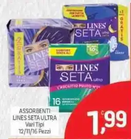 Crai Assorbenti lines seta ultra offerta