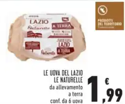Conad Le uova del lazio LE NATURELLE offerta