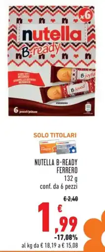 Conad Nutella b-ready ferrero offerta