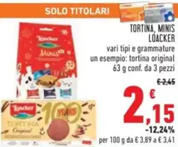 Conad Tortina, minis loacker offerta