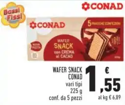 Conad Wafer snack CONAD offerta
