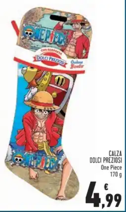 Conad Calza dolci preziosi one piece offerta