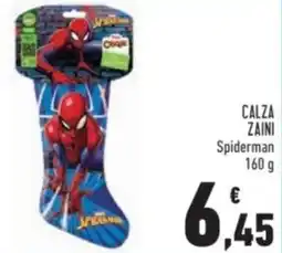 Conad Calza zaini spiderman offerta