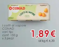 Conad I cotti al vapore CONAD offerta