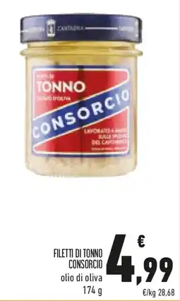 Conad Filetti di tonno CONSORCIO offerta