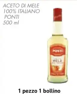 Conad Aceto di mele 100% italiano PONTI offerta