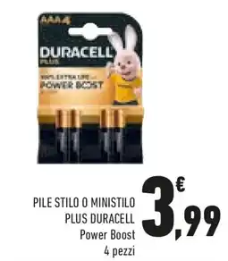Conad Pile stilo o ministilo plus DURACELL offerta